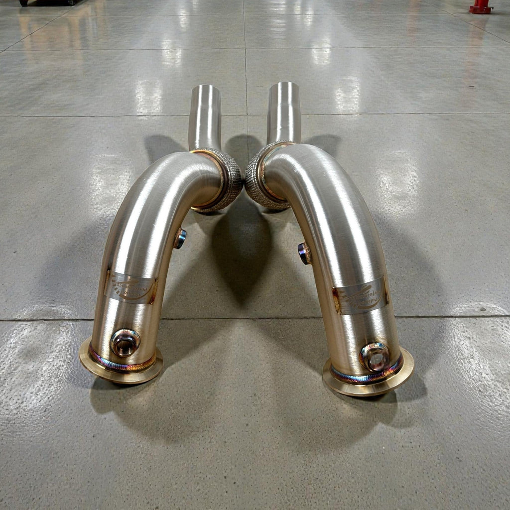 BMW N63 & N63TU Catless Race Downpipes for 550i, 650i, 750i, Alpina B6 B7, X5, X6 (F Chassis) | Palenon Performance